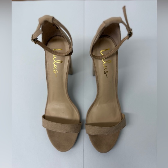 Taylor Natural Suede Ankle Strap Heels Size 10 - Picture 4 of 10